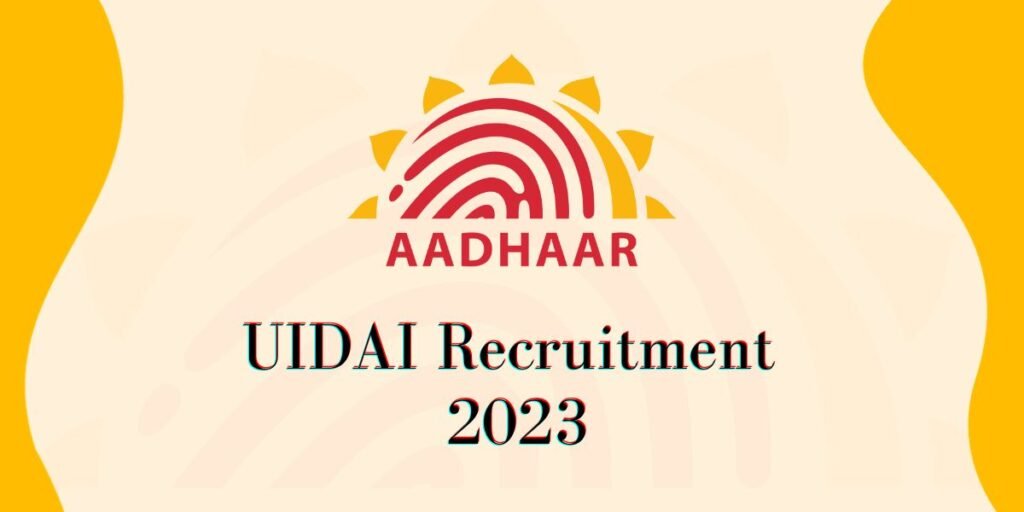 UIDAU recruitment